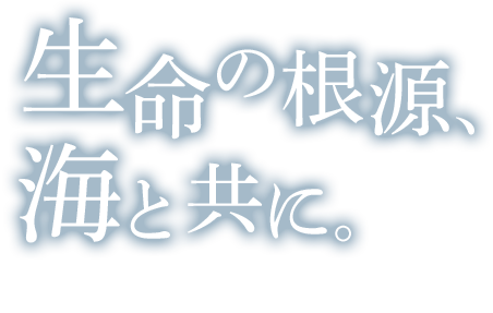 生命の根源、海と共に。Along with the sea, origin of life 